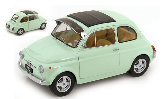 MODELLINO SCALA COMPATIBILE CON FIAT 500 F CUSTOM 1968 MINTGREEN 1:12 KK SCALE KKDC120066