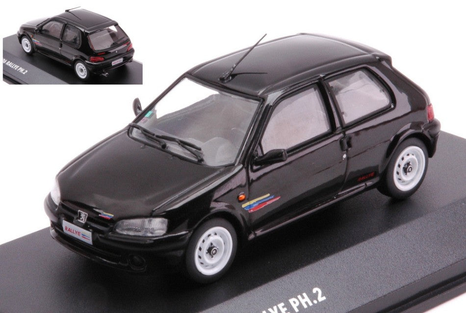 MODELLINO SCALA COMPATIBILE CON PEUGEOT 106 RALLY 2001 BLACK 1:43 SOLIDO SL4312103