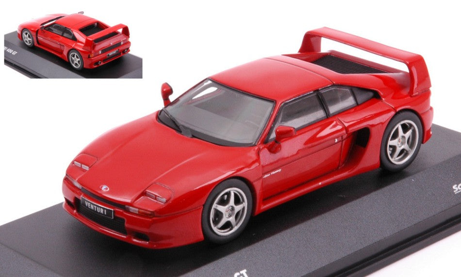 MODELLINO SCALA COMPATIBILE CON VENTURI 400 GT BITURBO 1994 RED 1:43 SOLIDO SL4313403