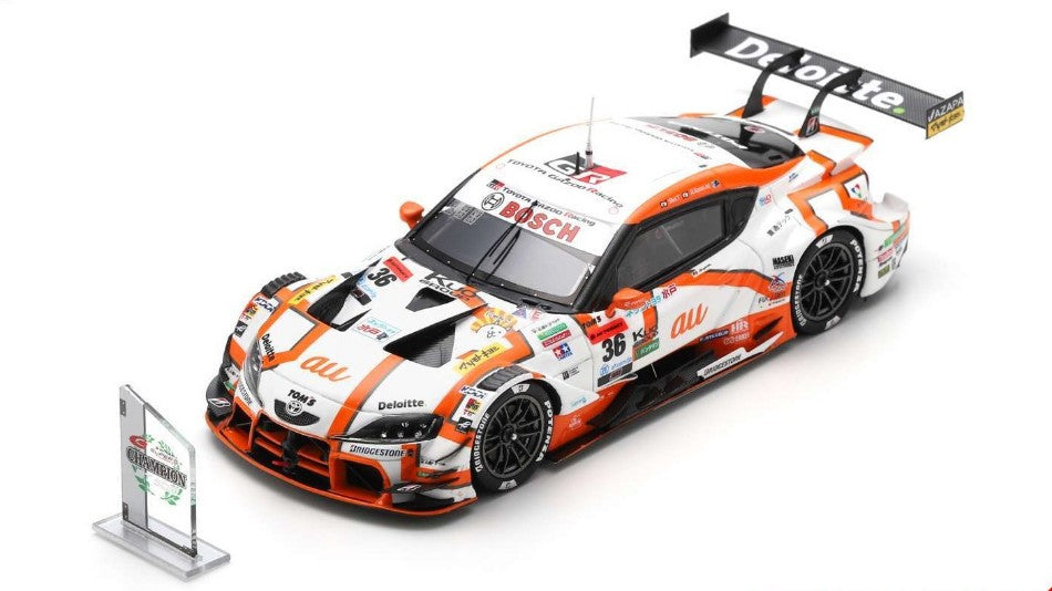 MODELLINO SCALA COMPATIBILE CON TOM'S GR SUPRA N.36 CHAMPION SUPER GT500 2023 S.TSUBOI-R.MIYATA 1:43 SPARK MODEL 43SGT2023