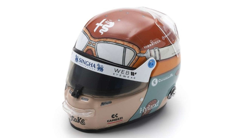 MODELLINO SCALA COMPATIBILE CON CASCO ALFA ROMEO VALTTERI BOTTAS ITALIAN GP 2023 1:5 SPARK MODEL 5HF121