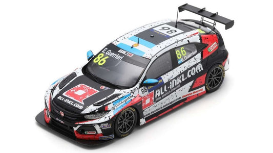 MODELLINO SCALA COMPATIBILE CON HONDA CIVIC N.86 WINNER RACE 1 WTCR 2020 ARAGON II E.GUERRIERI 1:43 SPARK MODEL S8967