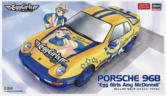 MODELLINO IN SCALA Hasegawa COMPATIBILE CON PORSCHE 968 EGG GIRLS AMI MCDONNELL KIT 1:24 MODEL SCALE HA52338 241217