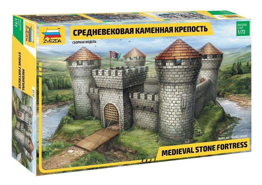 MODELLINO IN SCALA Zvezda COMPATIBILE CON MEDIEVAL FORTRESS STONE KIT 1:72 MODEL SCALE Z8510 241217