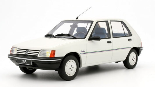 MODELLINO SCALA COMPATIBILE CON PEUGEOT 205 JUNIOR 1988 WHITE 1:18 OTTOMOBILE OT463