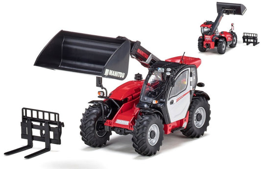 MODELLINO IN SCALA Wiking COMPATIBILE CON PALA TELESCOPICA MANITOU LOADER MLT 635 1:32 MODEL SCALE WK17077850 241217