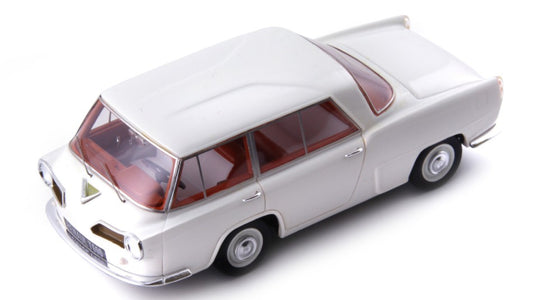 MODELLINO SCALA COMPATIBILE CON RENAULT PROJET 600 1957 WHITE 1:43 AUTOCULT ATC06061