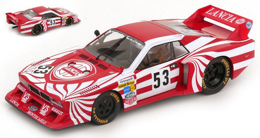 MODELLINO SCALA COMPATIBILE CON LANCIA BETA MONTECARLO Gr.5 N.53 SILVERSTONE 1980 PATRESE/CHEEVER 1:18 MODELCARGROUP MCG18814