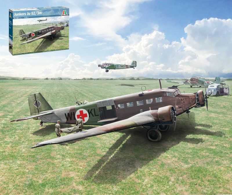 KIT DA MONTARE SCALA COMPATIBILE CON JU-52/3m KIT 1:72 ITALERI IT0102 MODEL