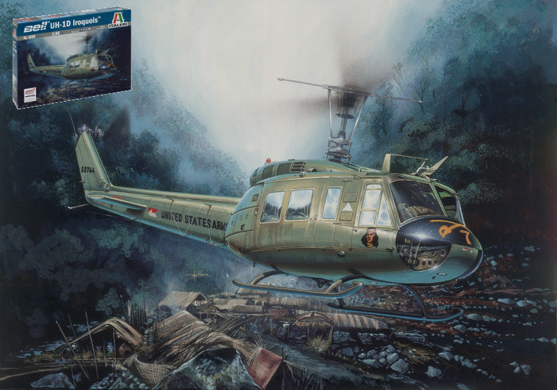 KIT DA MONTARE SCALA COMPATIBILE CON UH-1D SLICK KIT 1:48 ITALERI IT0849