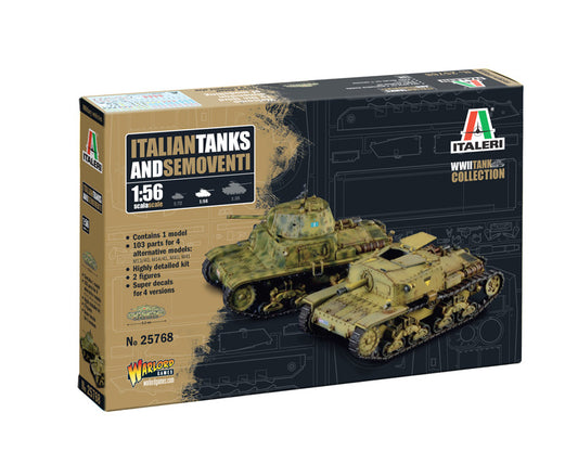 KIT DA MONTARE SCALA COMPATIBILE CON ITALIAN TANKS & SEMOVENTI  KIT 1:56 ITALERI IT25768