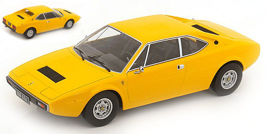 MODELLINO SCALA COMPATIBILE CON FERRARI 308 GT4 1974 YELLOW 1:18 KK SCALE KKDC181235