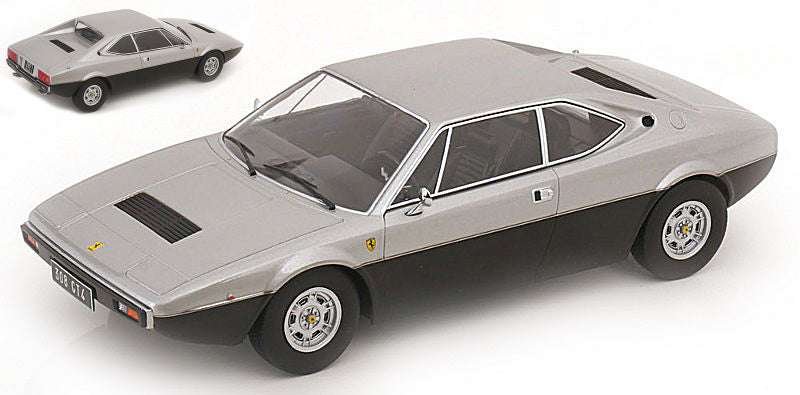 MODELLINO SCALA COMPATIBILE CON FERRARI 308 GT4 1974 SILVER 1:18 KK SCALE KKDC181234