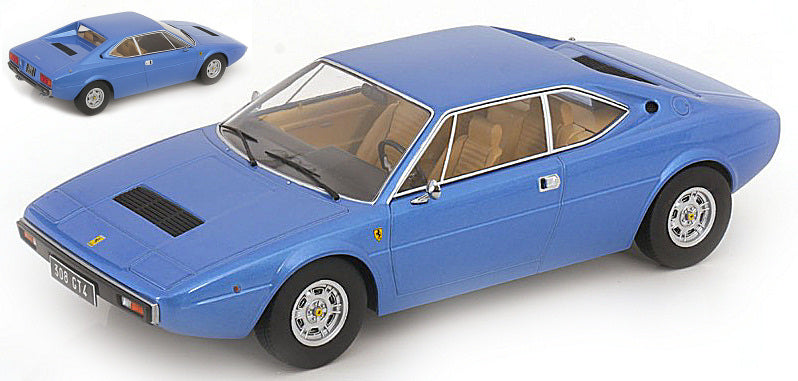 MODELLINO SCALA COMPATIBILE CON FERRARI 308 GT4 1974 LIGHT BLUE METALLIC 1:18 KK SCALE KKDC181232