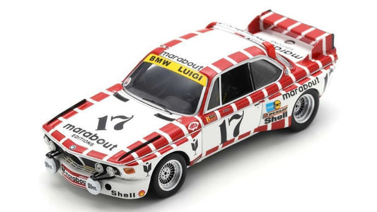 MODELLINO IN SCALA Spark Model COMPATIBILE CON BMW 3.0 CSL N.17 24 H SPA 1973 J.XHENCEVAL-W.BRAILLARD 1:43 MODEL SCALE 100SPA07 241217