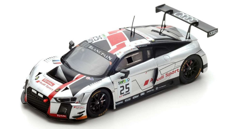 MODELLINO IN SCALA Spark Model COMPATIBILE CON AUDI R8 LMS N.25 WINNER 24 H SPA 2017 HAASE-GOUNON-WINKELHOCK 1:43 MODEL SCALE 43SPA2017 241217