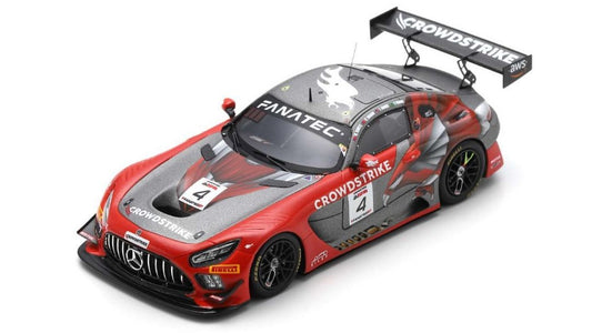 MODELLINO SCALA COMPATIBILE CON MERCEDES GT3 N.4 24 H SPA 2023 KURTZ-JAMES-BRAUN-FRAGA 1:43 SPARK MODEL SB723