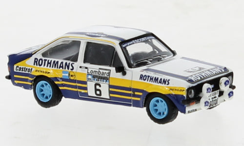 MODELLINO SCALA COMPATIBILE CON FORD ESCORT RS 1800 N.6 RALLY RAC LOMBARD 1979 A.VATANEN 1:87 BREKINA BRE19587