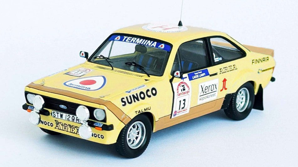 MODELLINO SCALA COMPATIBILE CON FORD ESCORT MK2 1000 LAKES RALLY 1980 LAMPI-KUUKKALA 1:43 TROFEU TFRRFI33