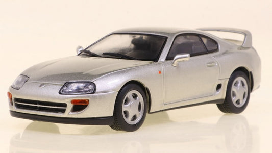 MODELLINO SCALA COMPATIBILE CON TOYOTA SUPRA MKIV COUPE 2001 SILVER 1:43 SOLIDO SL4314002