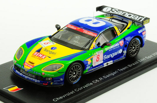 MODELLINO IN SCALA Spark Model COMPATIBILE CON CHEVROLET CORVETTE C6 R N.8 24 H SPA 2009 BERNOLDI-STREIT-MAASSEN 1:43 MODEL SCALE 100SPA22 241217