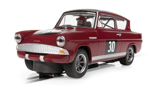 MODELLINO SCALA COMPATIBILE CON FORD ANGLIA 105E BROADSPEED SLOT 1:32 SCALEXTRIC C4546