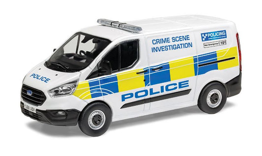 MODELLINO SCALA COMPATIBILE CON FORD TRANSIT CUSTOM 320 L1/H1 WEST YORKSHIRE POLICE 1:43 VANGUARDS VA15103