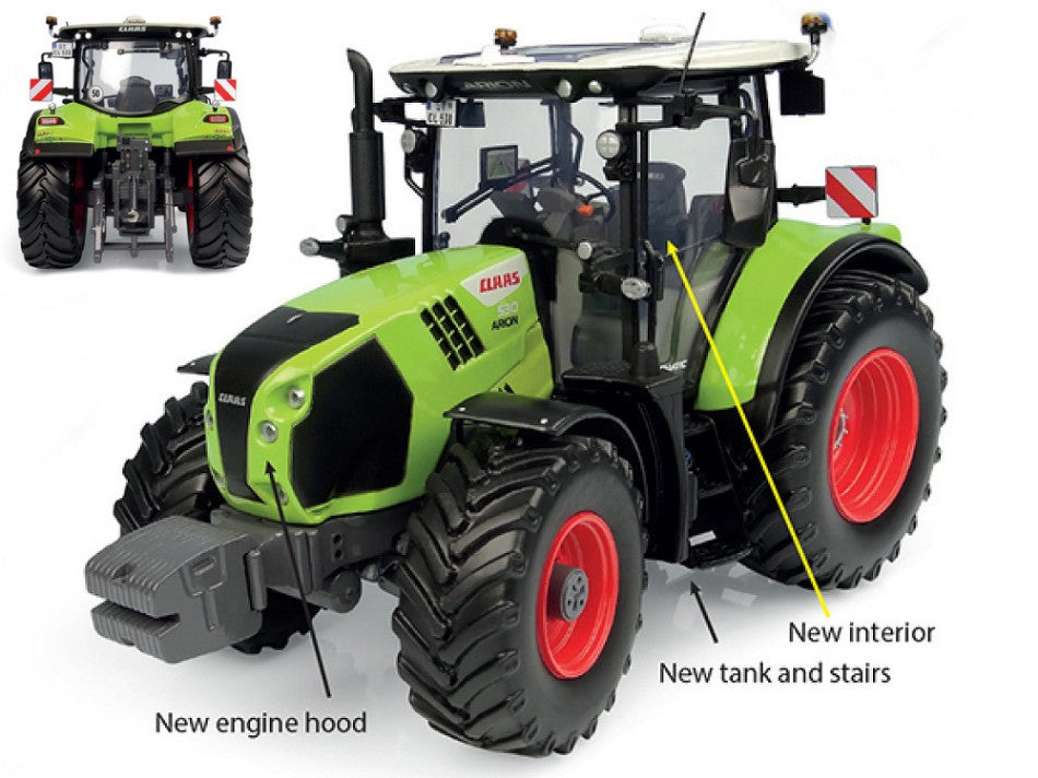 MODELLINO SCALA COMPATIBILE CON TRATTORE CLAAS ARION 530 1:32 UNIVERSAL HOBBIES UH6645