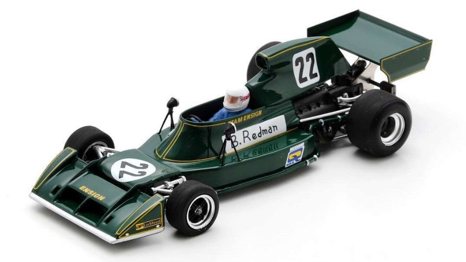 MODELLINO SCALA COMPATIBILE CON ENSIGN N174 N.22 INTERNATIONAL TROPHY 1974 BRIAN REDMAN 1:43 SPARK MODEL S3961