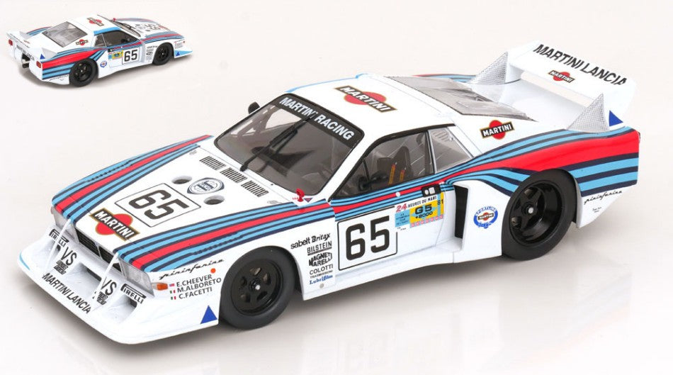 MODELLINO IN SCALA ModelCarGroup COMPATIBILE CON LANCIA BETA MONTEC.Gr.5 N.65 LE MANS 1981 ALBORETO/CHEEVER/FACETTI 1:18 MODEL SCALE MCG18812 241217