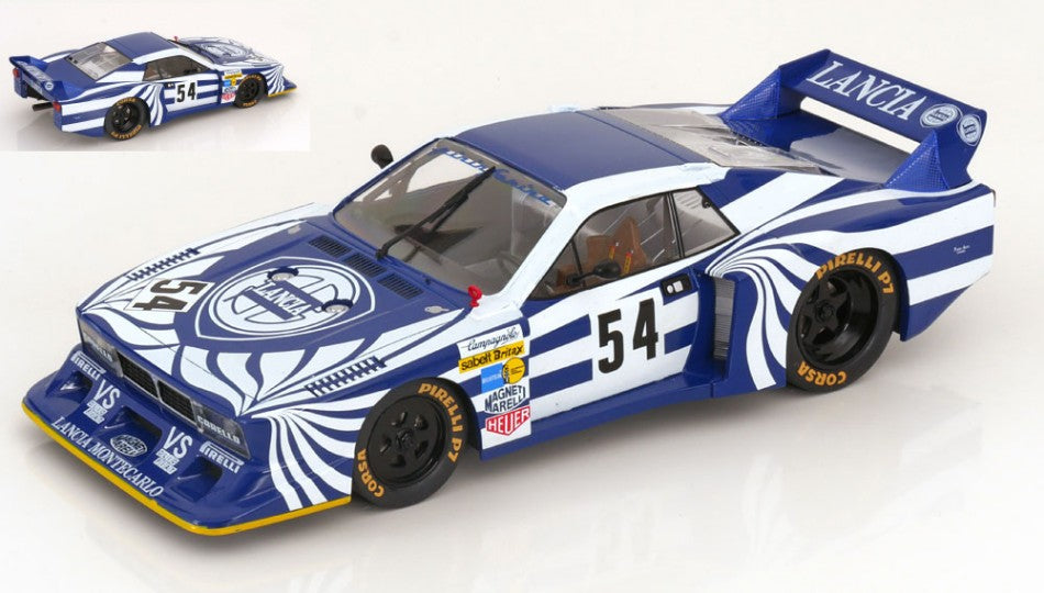 MODELLINO SCALA COMPATIBILE CON LANCIA BETA MONTECARLO Gr.5 N.54 6H SILVERSTONE 1980 ROHRL/ALBORETO 1:18 MODELCARGROUP MCG18815