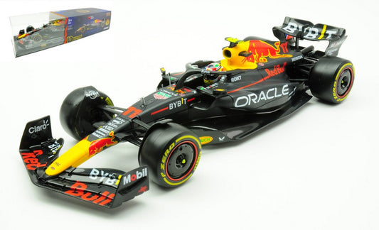 MODELLINO SCALA COMPATIBILE CON RED BULL RB19 N.11 SERGIO PEREZ 2023 1:24 BURAGO BU28030P