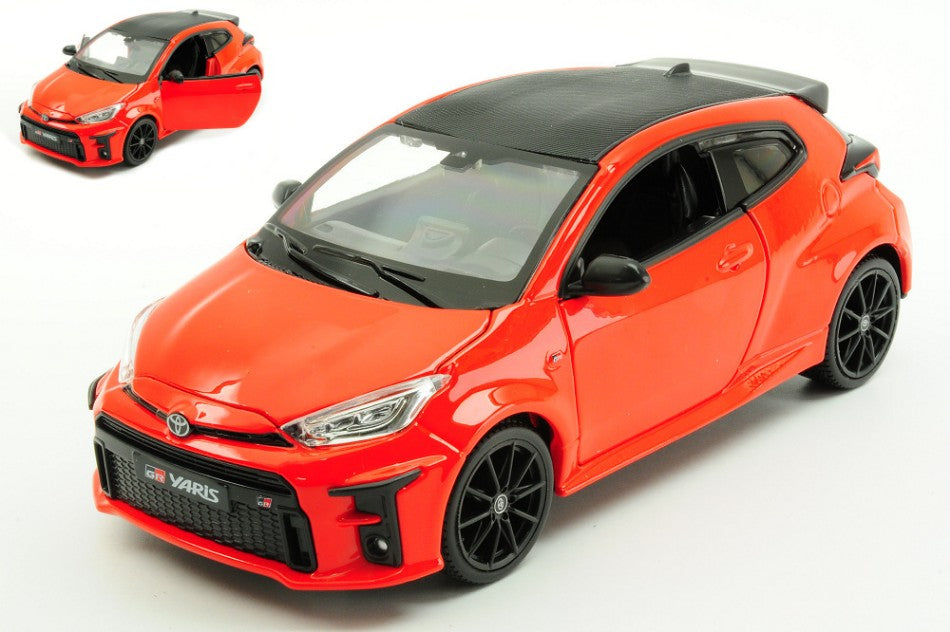 MODELLINO SCALA COMPATIBILE CON TOYOTA GR YARIS 2021 RED 1:24 MAISTO MI32909R