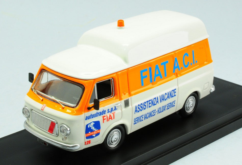 MODELLINO IN SCALA Rio COMPATIBILE CON FIAT 238 ACI 1970 ASSISTENZA VACANZE 1:43 MODEL SCALE RI4727 241217