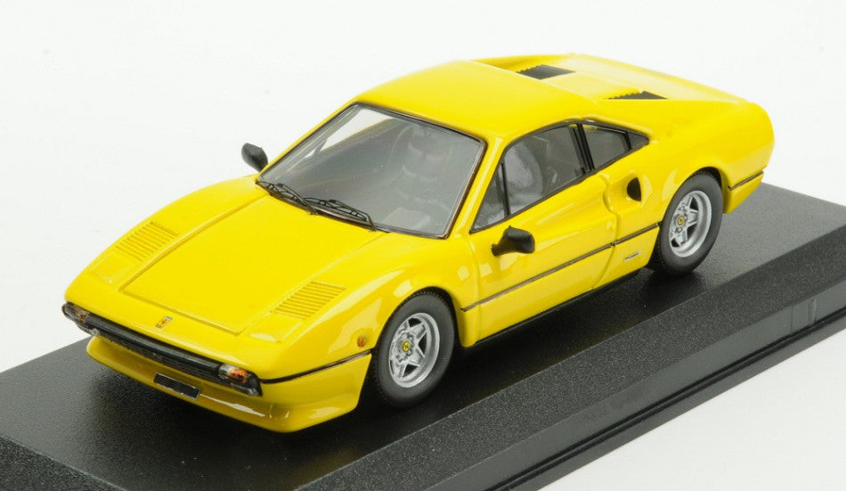 MODELLINO SCALA COMPATIBILE CON FERRARI 308 GTB 1976 YELLOW 1:43 BEST MODEL BT9332-2