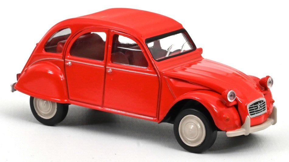 MODELLINO SCALA COMPATIBILE CON CITROEN 2CV 1978 GERANIUM RED JET CAR 1:43 NOREV NV150515