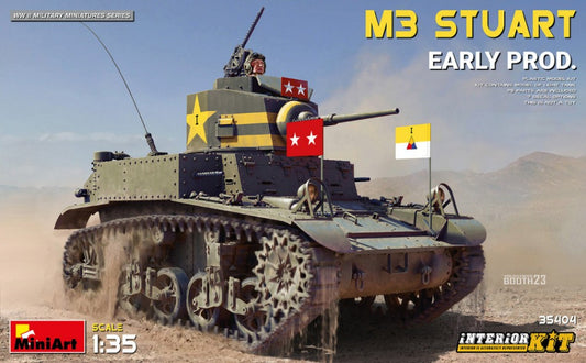 KIT DA MONTARE SCALA COMPATIBILE CON M3 STUART EARLY PROD. INTERIOR KIT 1:35 MINIART MIN35404