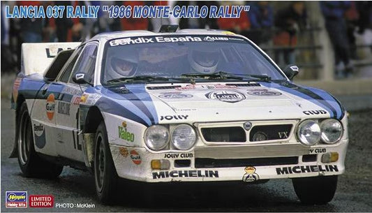 KIT DA MONTARE SCALA COMPATIBILE CON LANCIA 037 RALLY MONTE CARLO 1986 KIT 1:24 HASEGAWA HA20681