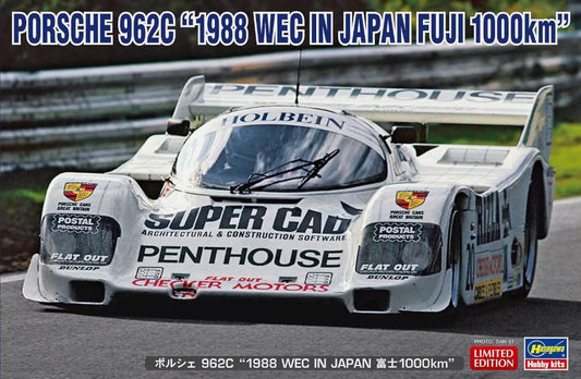 KIT DA MONTARE SCALA COMPATIBILE CON PORSCHE 962C 1988 WEC JAPAN FUJI 1000 KM KIT 1:24 HASEGAWA HA20680