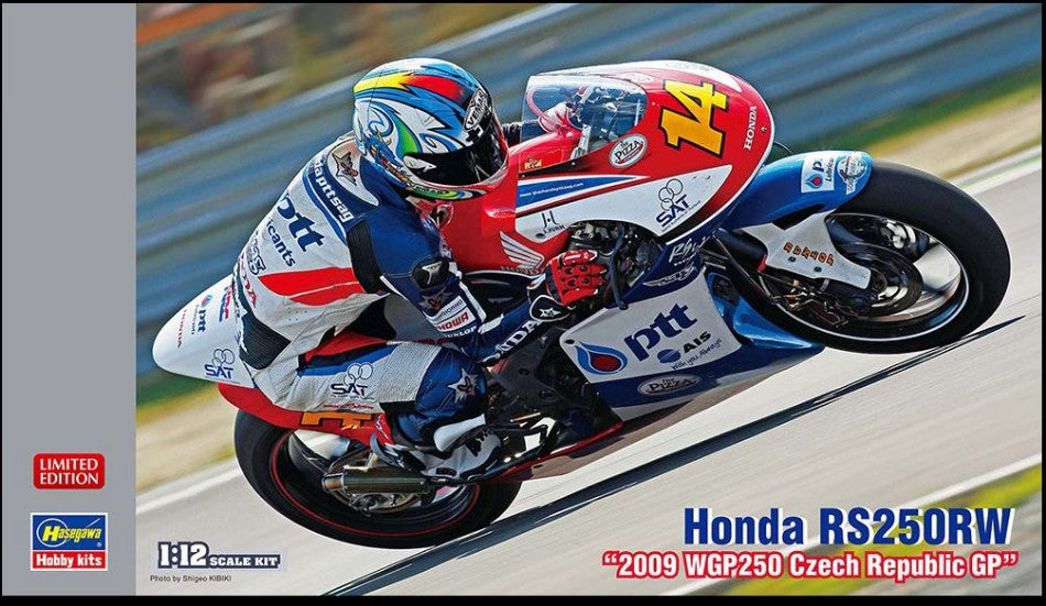 MODELLINO SCALA COMPATIBILE CON HONDA RS 250 RW 2009 CZECH REPUBLIC GP 1:12 HASEGAWA HA21757