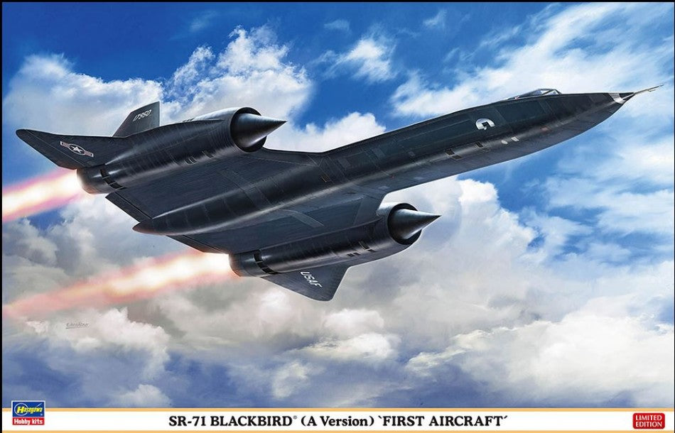 KIT DA MONTARE SCALA COMPATIBILE CON SR-71 BLACKBIRD FIRST AIRCRAFT KIT 1:72 HASEGAWA HA02464