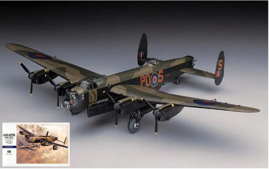 KIT DA MONTARE SCALA COMPATIBILE CON LANCASTER B.MkI/Mk.III KIT 1:72 HASEGAWA HASE23