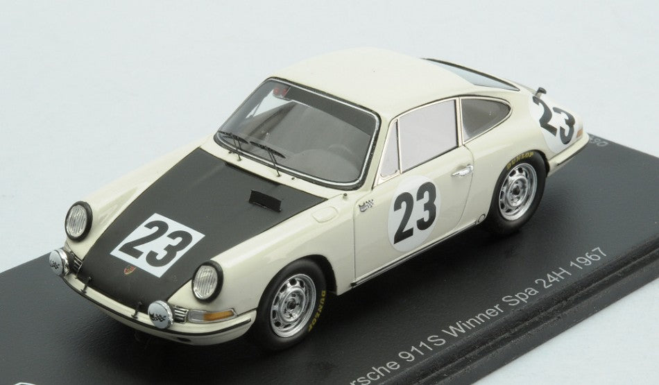 MODELLINO SCALA COMPATIBILE CON PORSCHE 911 S N.23 WINNER 24 H SPA 1967 J.P.GABAN-"PEDRO" 1:43 SPARK MODEL 43SPA1967