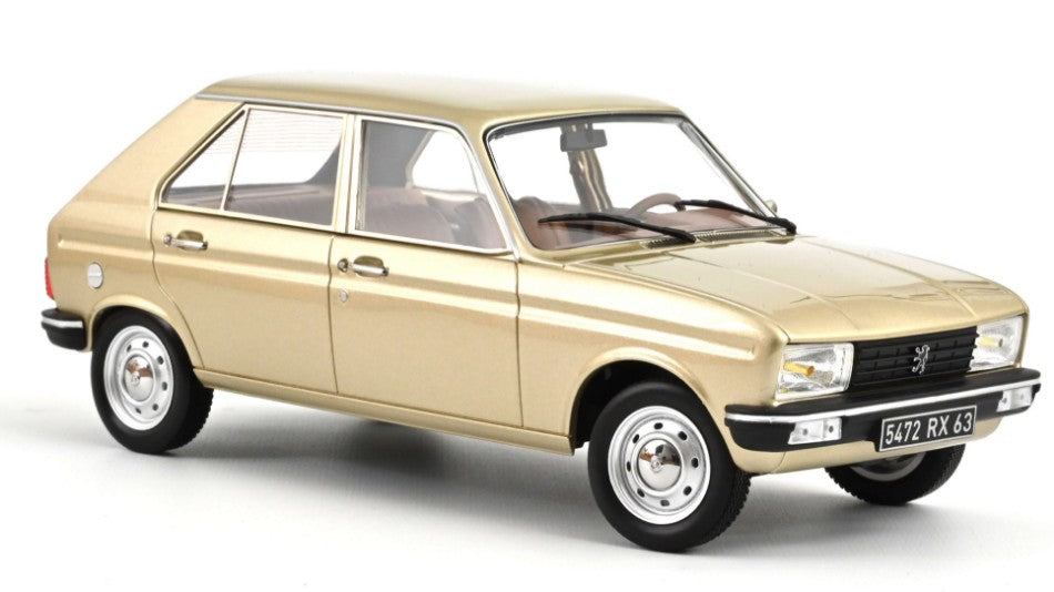 MODELLINO SCALA COMPATIBILE CON PEUGEOT 104 GR 1981 BEIGE METALLIC 1:18 NOREV NV184904