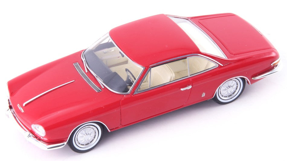 MODELLINO SCALA COMPATIBILE CON CHEVROLET CORVAIR COUPE PININFARINA 1962 RED 1:43 AVENUE43 AVN60111