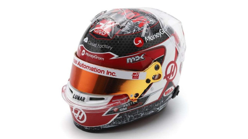 MODELLINO SCALA COMPATIBILE CON CASCO KEVIN MAGNUSSEN MONACO GP 2023 HAAS 1:5 SPARK MODEL 5HF100