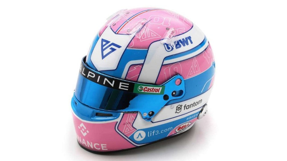 MODELLINO SCALA COMPATIBILE CON CASCO PIERRE GASLY 2023 MIAMI GP ALPINE TEAM 1:5 SPARK MODEL 5HF105