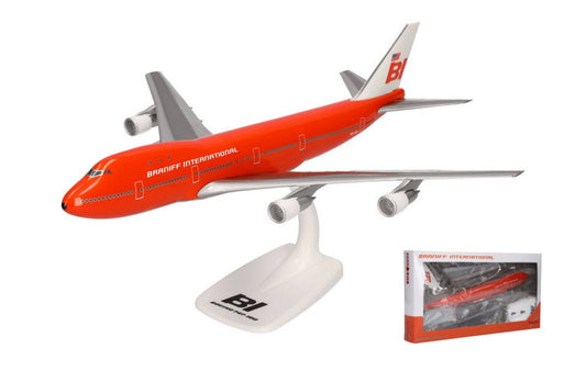 MODELLINO SCALA COMPATIBILE CON BOEING 747-100 BRANIFF INTERNATIONAL 1:250 HERPA HP614146