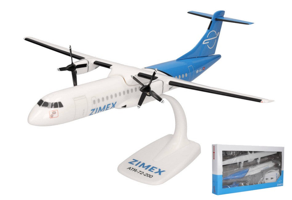 MODELLINO SCALA COMPATIBILE CON ATR-72-200 ZIMEX AVIATION 1:100 HERPA HP614177