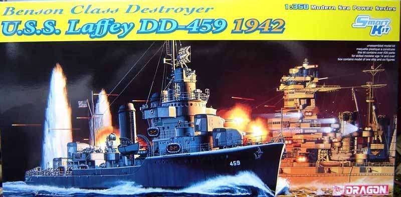 KIT DA MONTARE SCALA COMPATIBILE CON U.S.S.LAFFEY DD-459 BENSON CLASS DESTROYER 1942 KIT 1:350 DRAGON D1026